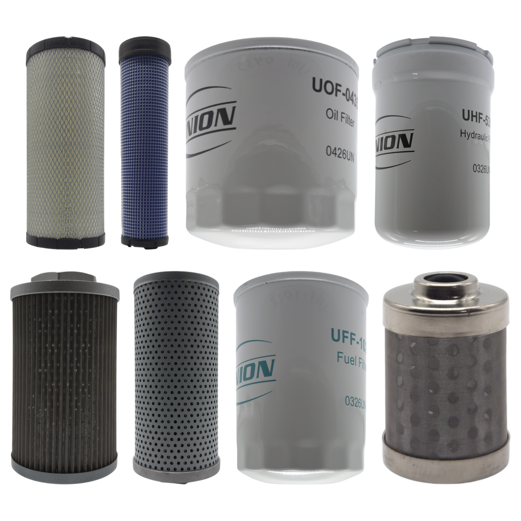 UNION Filter Service Kit for Kubota SVL75C Skid Steer Loader S/N 15306 & Below