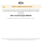 UNION Filter Service Kit for Scag STCII-52V-27MX Tiger Cat II Zero-Turn Mower With Yamaha Engine MX825V