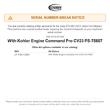 UNION Filter Service Kit for Scag STC48V-23CV Tiger Cub Zero-Turn Mower With Kohler Engine Command Pro CV23 PS-75607