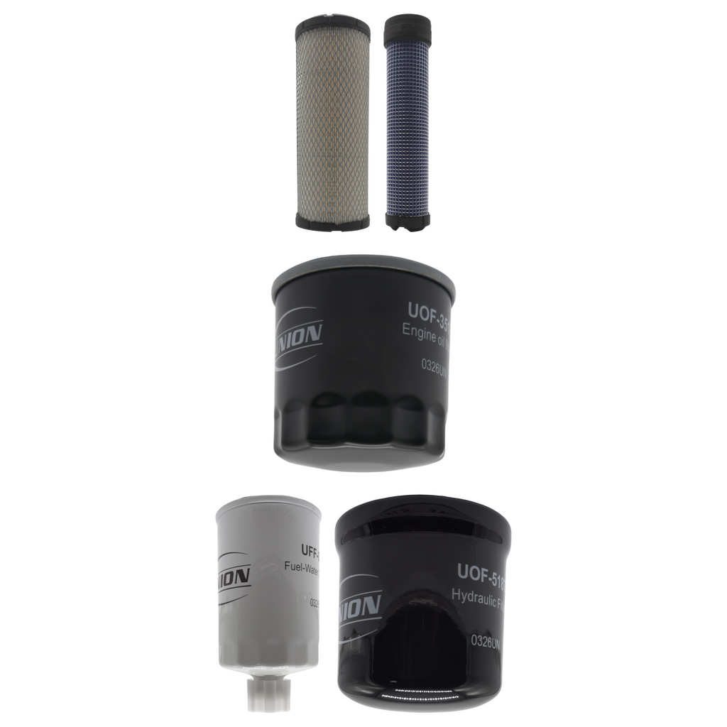 UNION Filter Service Kit for Exmark LZS80TDYM724W0 Lazer Z S-Series Diesel Zero-Turn Mower With Yanmar Diesel Engine 3TNV80FT