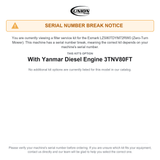 UNION Filter Service Kit for Exmark LZS80TDYM72RW0 Lazer Z S-Series Diesel Zero-Turn Mower With Yanmar Diesel Engine 3TNV80FT