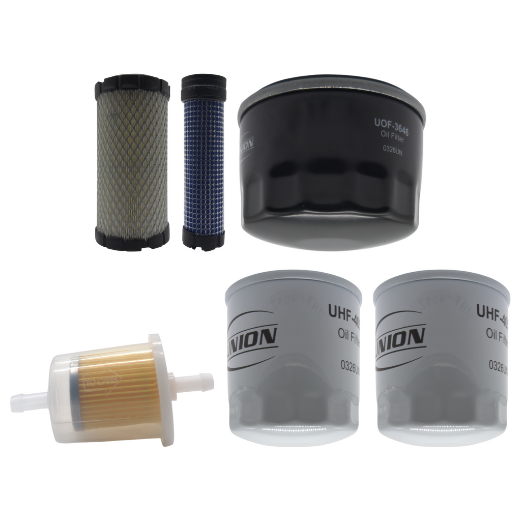 UNION Filter Service Kit for Hustler 940288 Super S Zero-Turn Mower With Kawasaki FX600V-AS18 19HP Engine