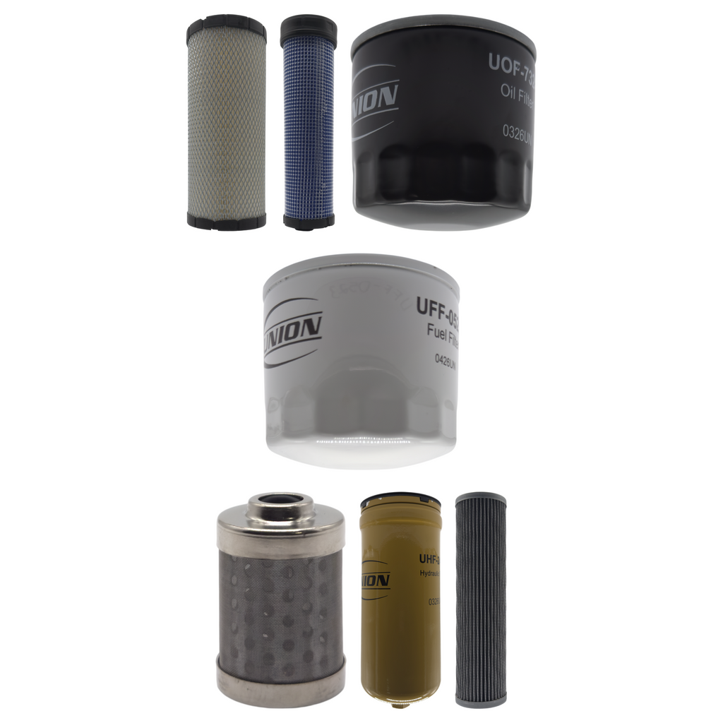 UNION Filter Service Kit for Takeuchi TL130 Track Loader With Yanmar 4TNE98 Engine S/N 21300169 & Above
