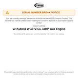 UNION Filter Service Kit for Ventrac 4520Z Compact Tractor w/ Kubota WG972-GL 32HP Gas Engine